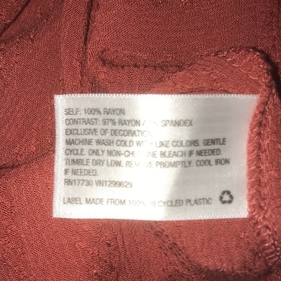 𝅺KNOX ROSE rust colored button keyhole in back beautiful details NEW size XL - Picture 4 of 6